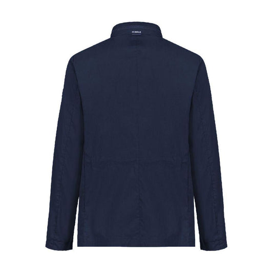 People Of Shibuya Blue Cotton Jacket PE-14513-IT46 | S