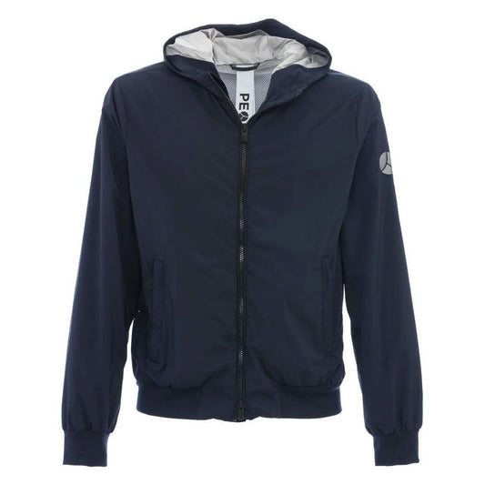 People Of Shibuya Blue Polyester Jacket PE-14522-IT54 | XXL