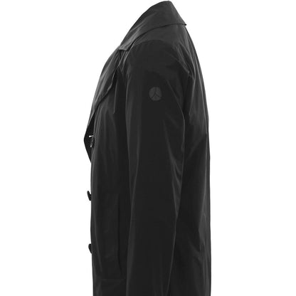 People Of Shibuya Black Recycled Polyester Men Trench Coat