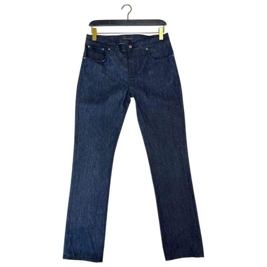 Nudie Jeans Blue Cotton Men Jeans NU-24765-W27