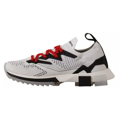 Dolce & Gabbana White SORRENTO Sport Stretch Men Shoes Sneakers