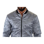 Dolce & Gabbana Light Blue Bomber Coat Men Jacket