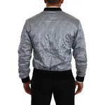 Dolce & Gabbana Light Blue Bomber Coat Men Jacket