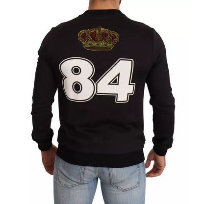 Dolce & Gabbana Black Cupid Print Hoodie Sweatshirt Sweater