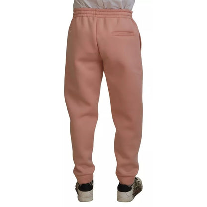 Dolce & Gabbana Pink Polyester Sweatpants Jogger Pants Dolce & Gabbana