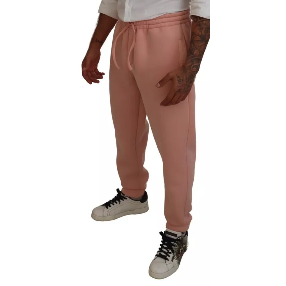 Dolce & Gabbana Pink Polyester Sweatpants Jogger Pants Dolce & Gabbana
