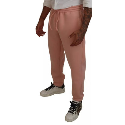 Dolce & Gabbana Pink Polyester Sweatpants Jogger Pants Dolce & Gabbana