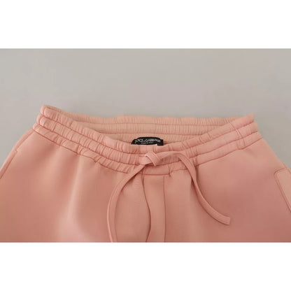 Dolce & Gabbana Pink Polyester Sweatpants Jogger Pants Dolce & Gabbana