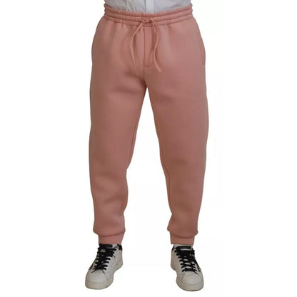 Dolce & Gabbana Pink Polyester Sweatpants Jogger Pants Dolce & Gabbana