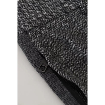 Dolce & Gabbana Gray Chevron Viscose Skinny Pants Dolce & Gabbana