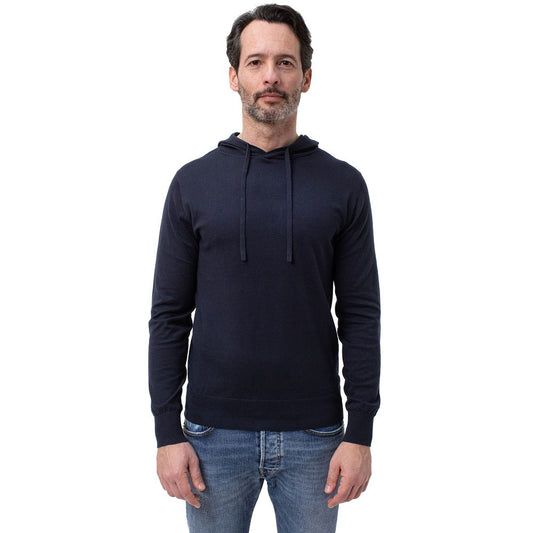 People Of Shibuya Blue Cotton Sweater PE-14562-IT48 | M