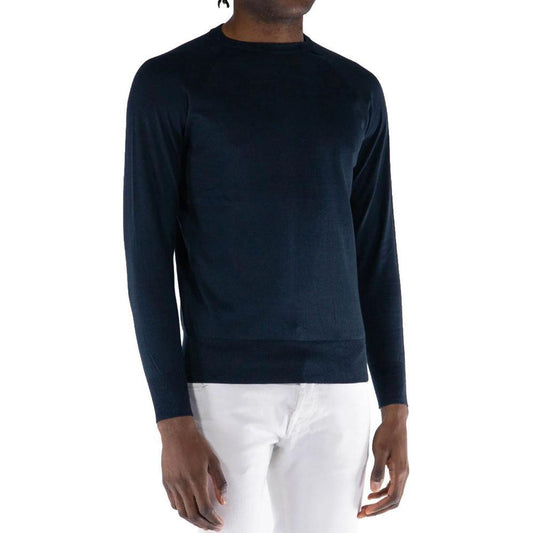 People Of Shibuya Blue Cotton Sweater PE-14566-IT46 | S