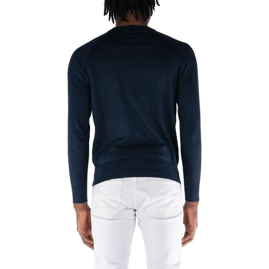 People Of Shibuya Blue Cotton Sweater PE-14566-IT46 | S