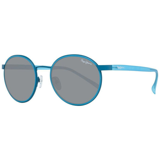 Pepe Jeans Blue Metal Sunglasses 1728,67434610848,Blue,New with tags,Pepe Jeans,Sunglasses,Sunglasses for Women - Sunglasses,Women Pepe Jeans PJPJ512251C3AC