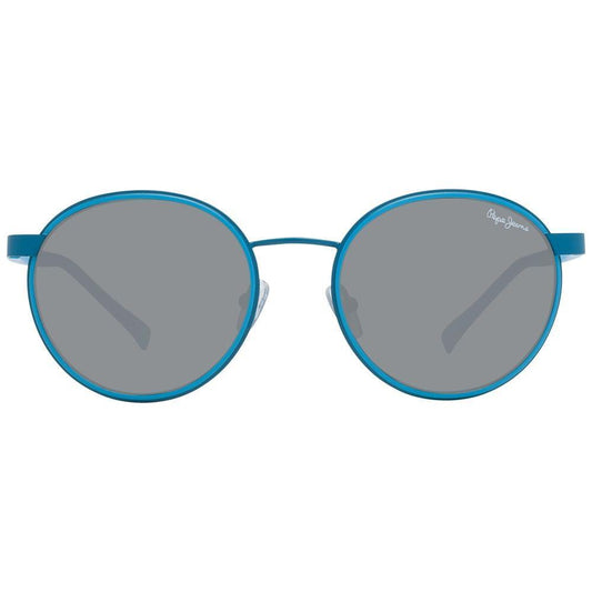 Pepe Jeans Blue Metal Sunglasses 1728,67434610848,Blue,New with tags,Pepe Jeans,Sunglasses,Sunglasses for Women - Sunglasses,Women Pepe Jeans PJPJ512251C3AC