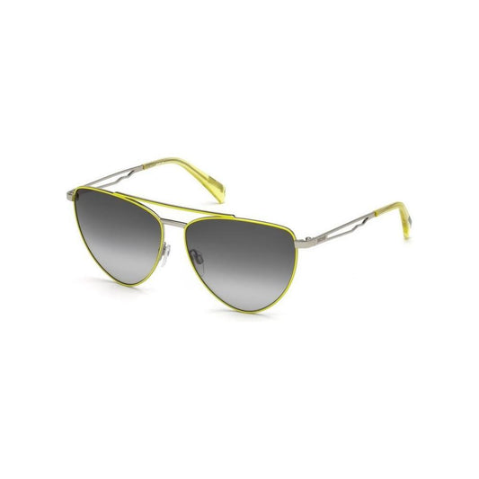 Just Cavalli Yellow Metal Sunglasses 1728,67434610848,Just Cavalli,New with tags,Sunglasses,Sunglasses for Women - Sunglasses,Women,Yellow Just Cavalli JCJC839S41BAC