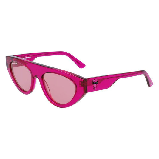 Karl Lagerfeld Pink Haircalf Sunglasses 1728,67434610848,Karl Lagerfeld,New with tags,Pink,Sunglasses,Sunglasses for Women - Sunglasses,Women Karl Lagerfeld KLKL6043S86AC