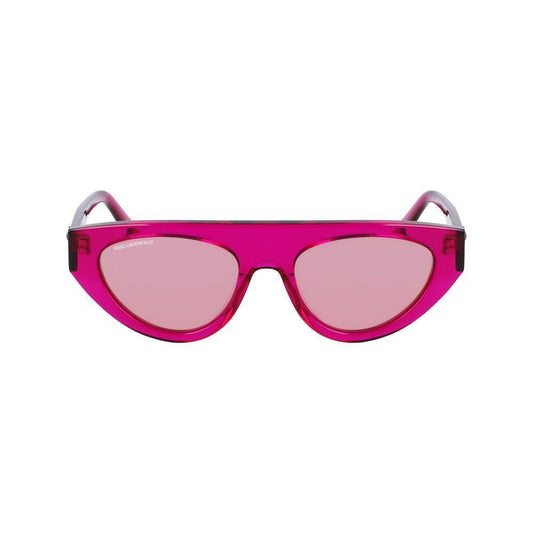 Karl Lagerfeld Pink Haircalf Sunglasses 1728,67434610848,Karl Lagerfeld,New with tags,Pink,Sunglasses,Sunglasses for Women - Sunglasses,Women Karl Lagerfeld KLKL6043S86AC