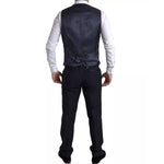 Dolce & Gabbana Black 3 Piece Single Breasted MARTINI Suit