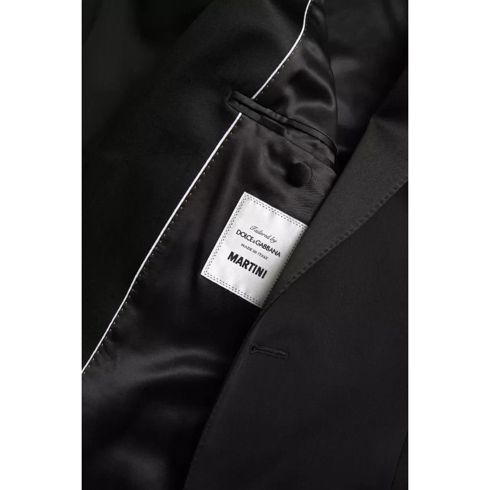 Dolce & Gabbana Black Wool Single Breasted MARTINI Blazerclothing