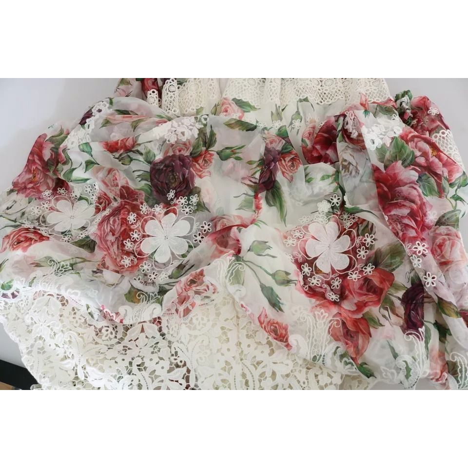 Dolce & Gabbana Multicolor Floral Maxi Sheath Dress