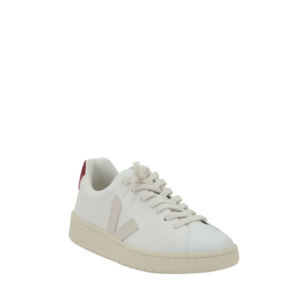 Veja White Calf Leather Bos Taurus Low Top Sneakers