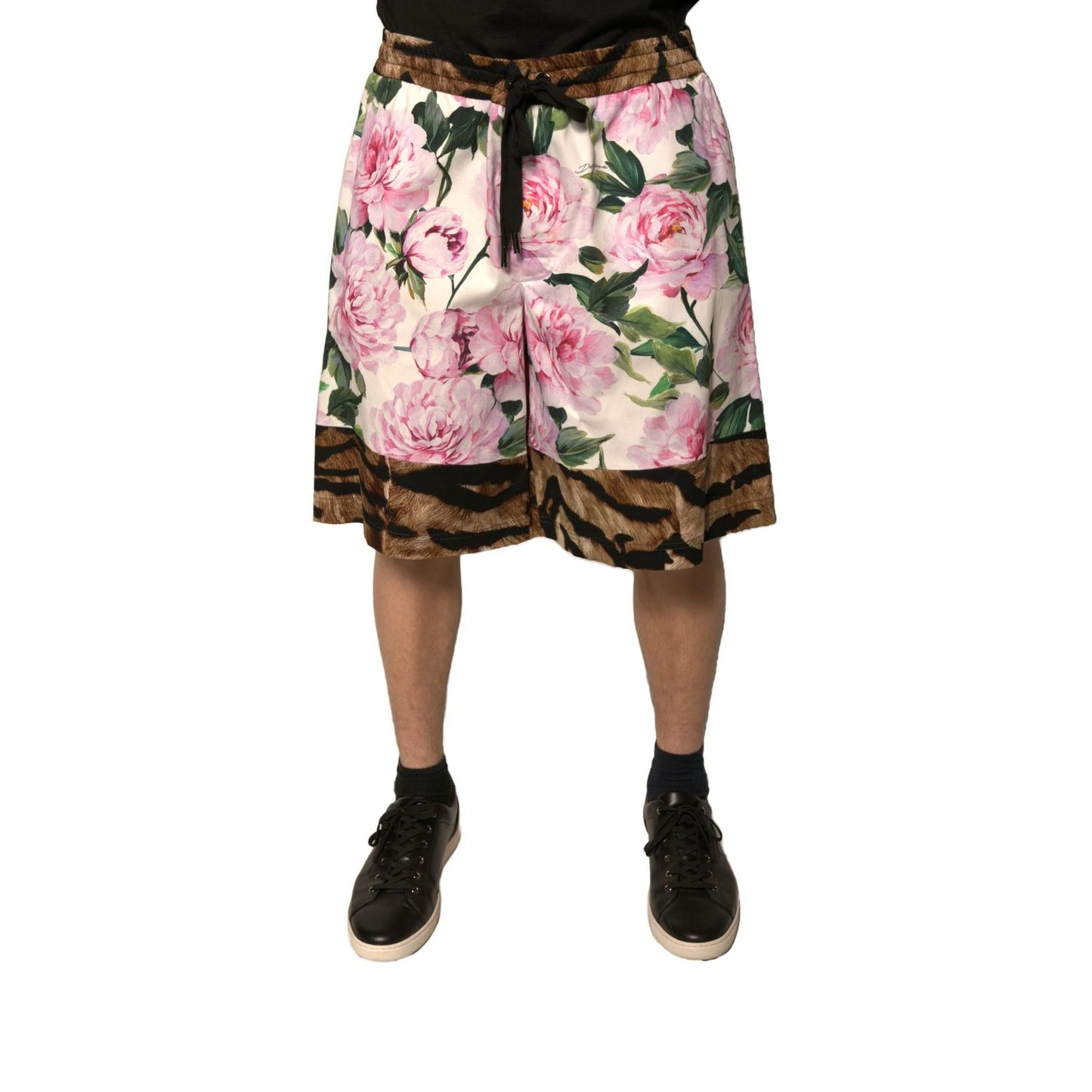 Dolce & Gabbana Multicolor Floral Cotton Men Bermuda Shorts Dolce & Gabbana