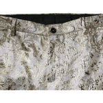 Dolce & Gabbana Gold Floral Jacquard Men Dress Pants PAN74949-48