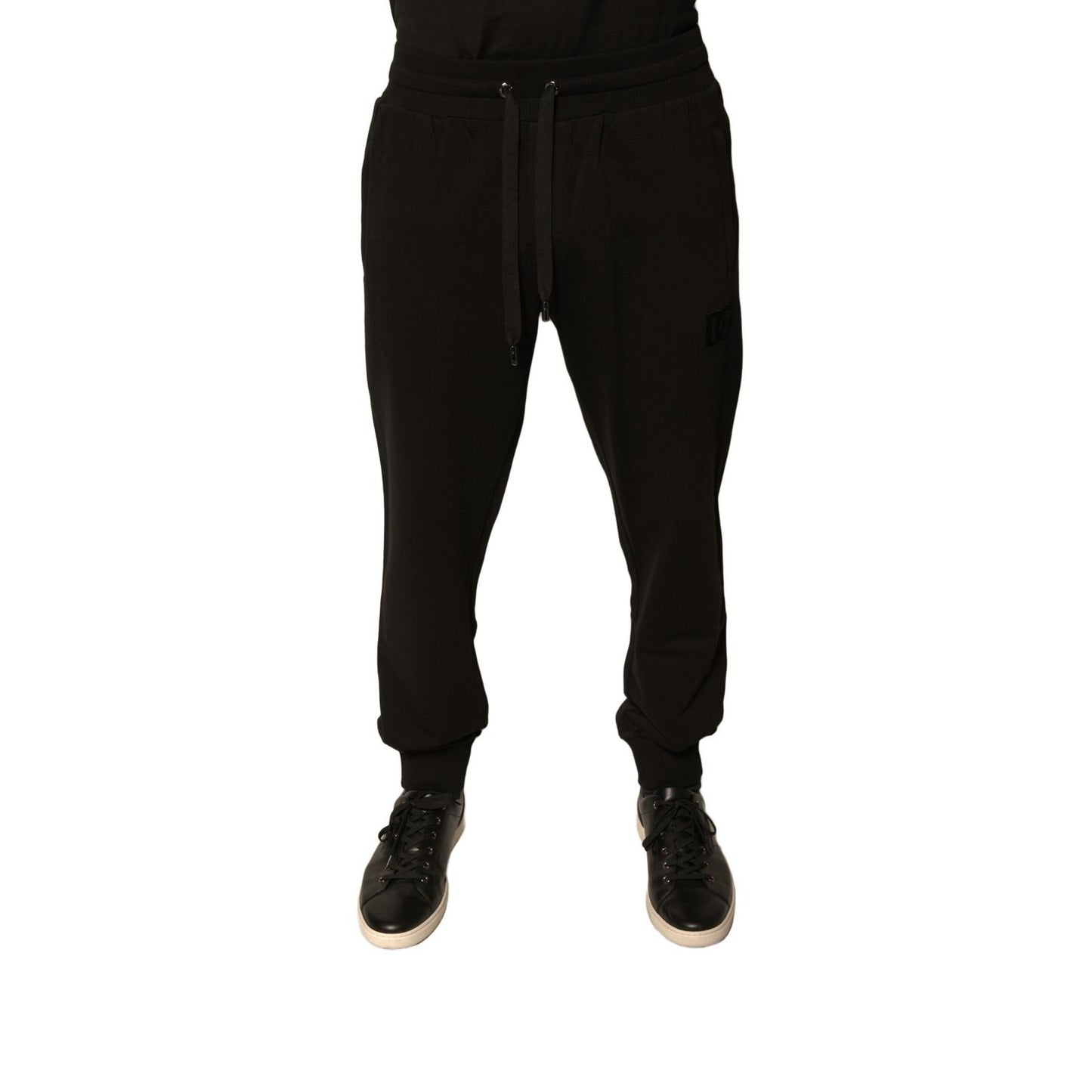 Dolce & Gabbana Black Cotton Jogger Men Sweatpants Pants Dolce & Gabbana
