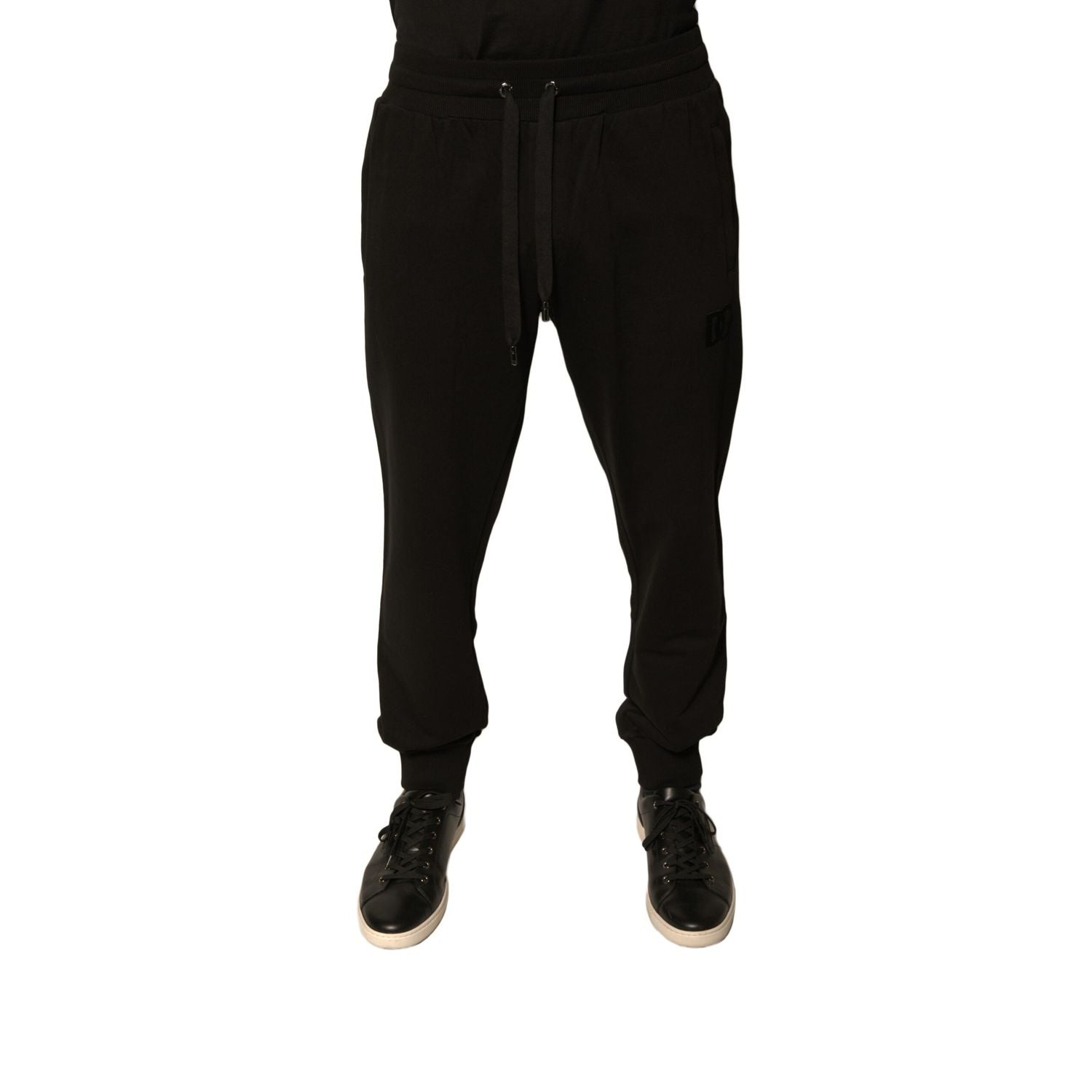 Dolce & Gabbana Black Cotton Jogger Men Sweatpants Pants