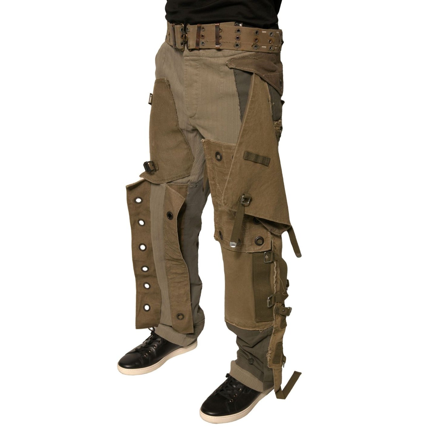 Dolce & Gabbana Multicolor Reconstructed Flight Cargo Pants Dolce & Gabbana