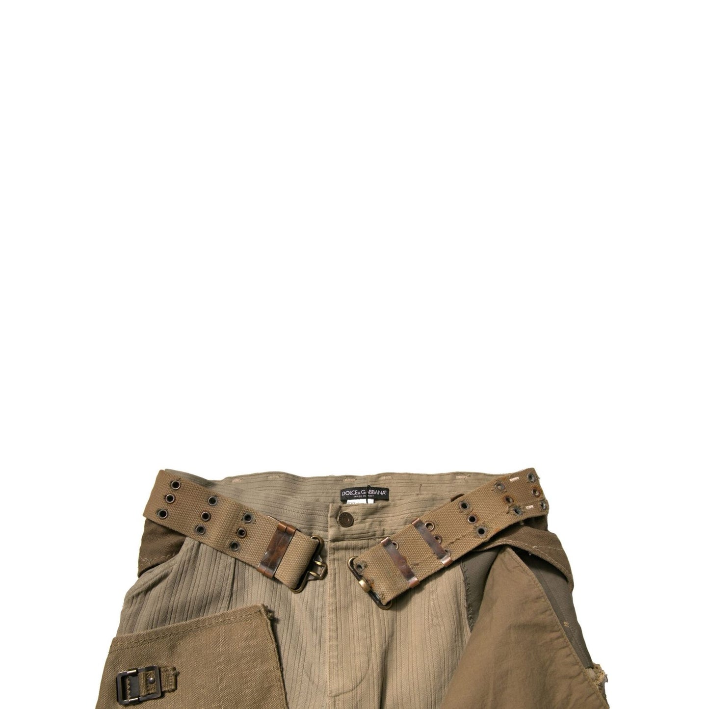 Dolce & Gabbana Multicolor Reconstructed Flight Cargo Pants Dolce & Gabbana