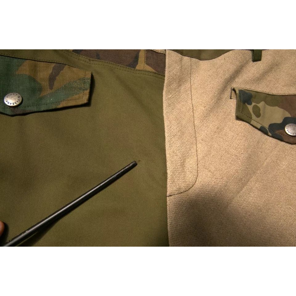 Dolce & Gabbana Multicolor Patchwork Flight Cargo Pants Dolce & Gabbana