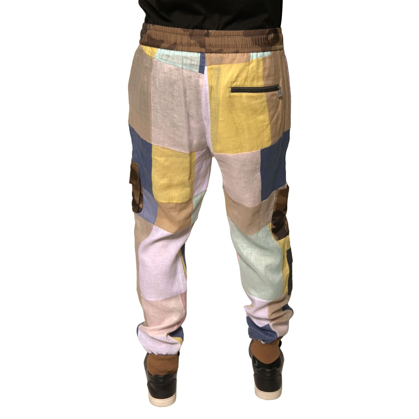 Dolce & Gabbana Multicolor Patchwork Jogger Sweatpants Pants Dolce & Gabbana