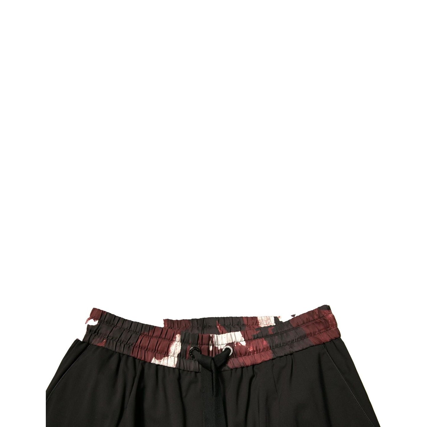 Dolce & Gabbana Black Camouflage Wool Jogger Sweatpants Pants Dolce & Gabbana