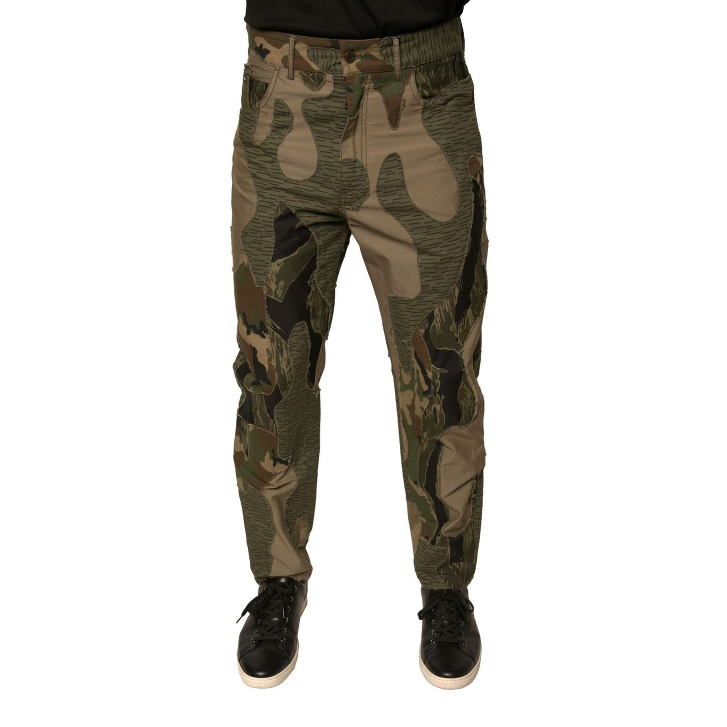Dolce & Gabbana Multicolor Camouflage Cotton Pants Dolce & Gabbana