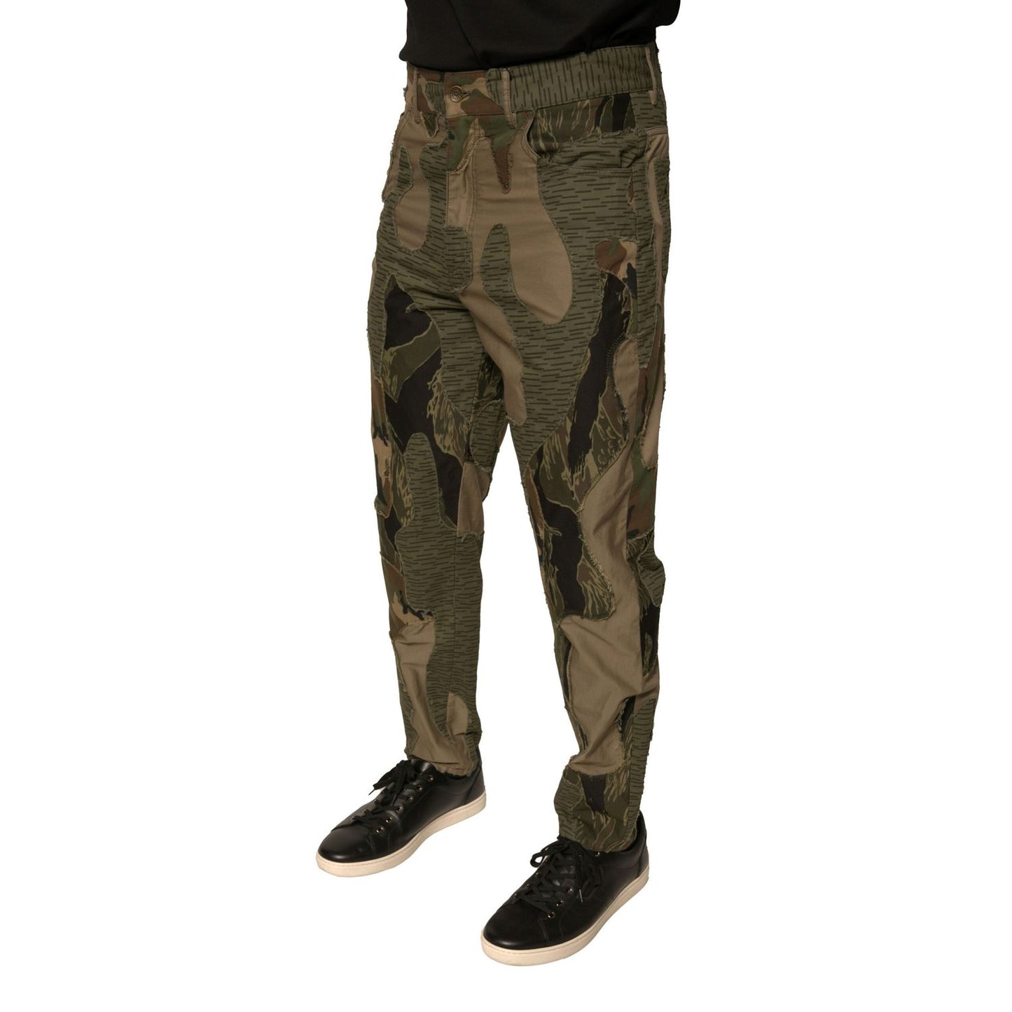 Dolce & Gabbana Multicolor Camouflage Cotton Pants Dolce & Gabbana