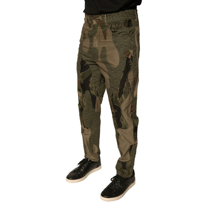 Dolce & Gabbana Multicolor Camouflage Cotton Pants Dolce & Gabbana