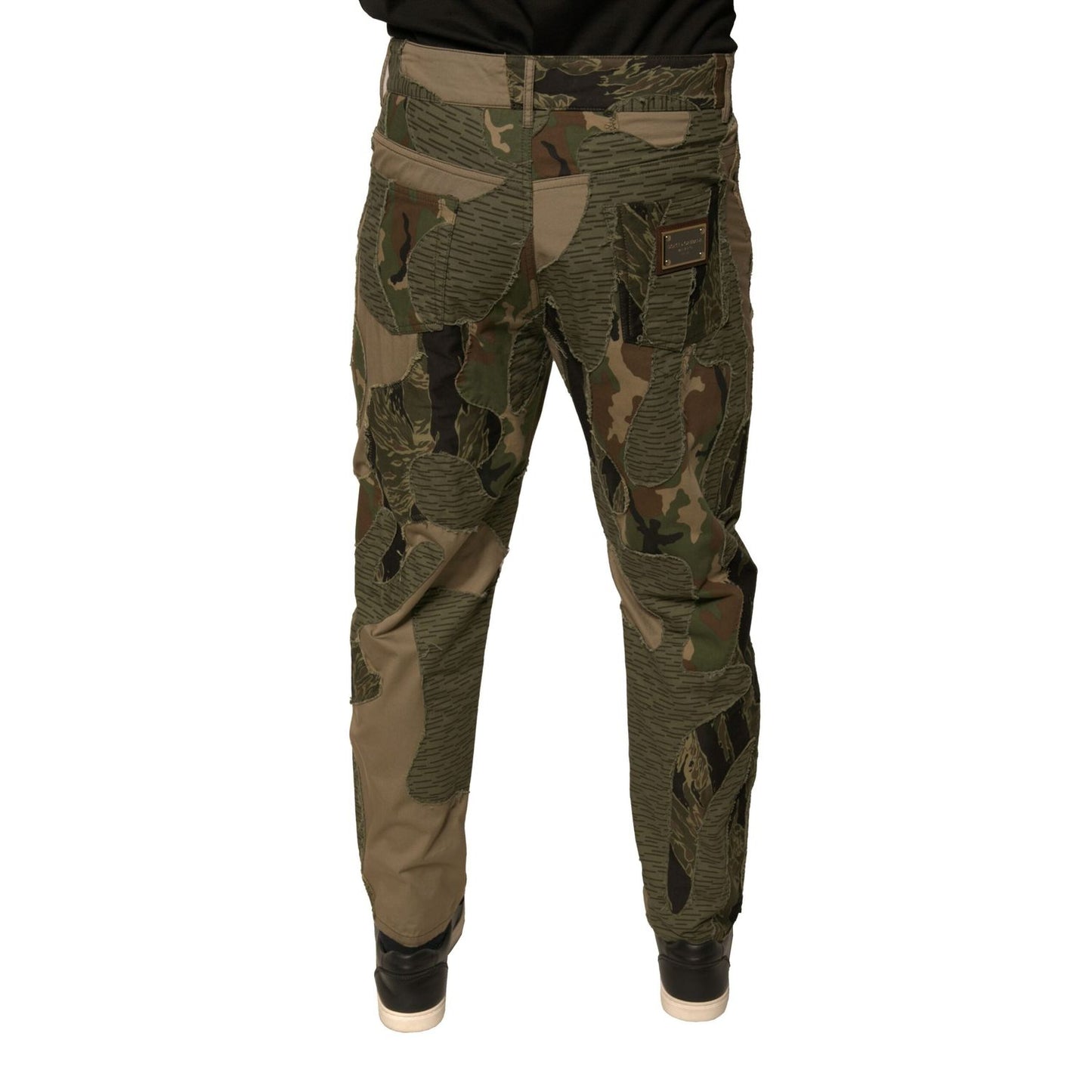 Dolce & Gabbana Multicolor Camouflage Cotton Pants Dolce & Gabbana