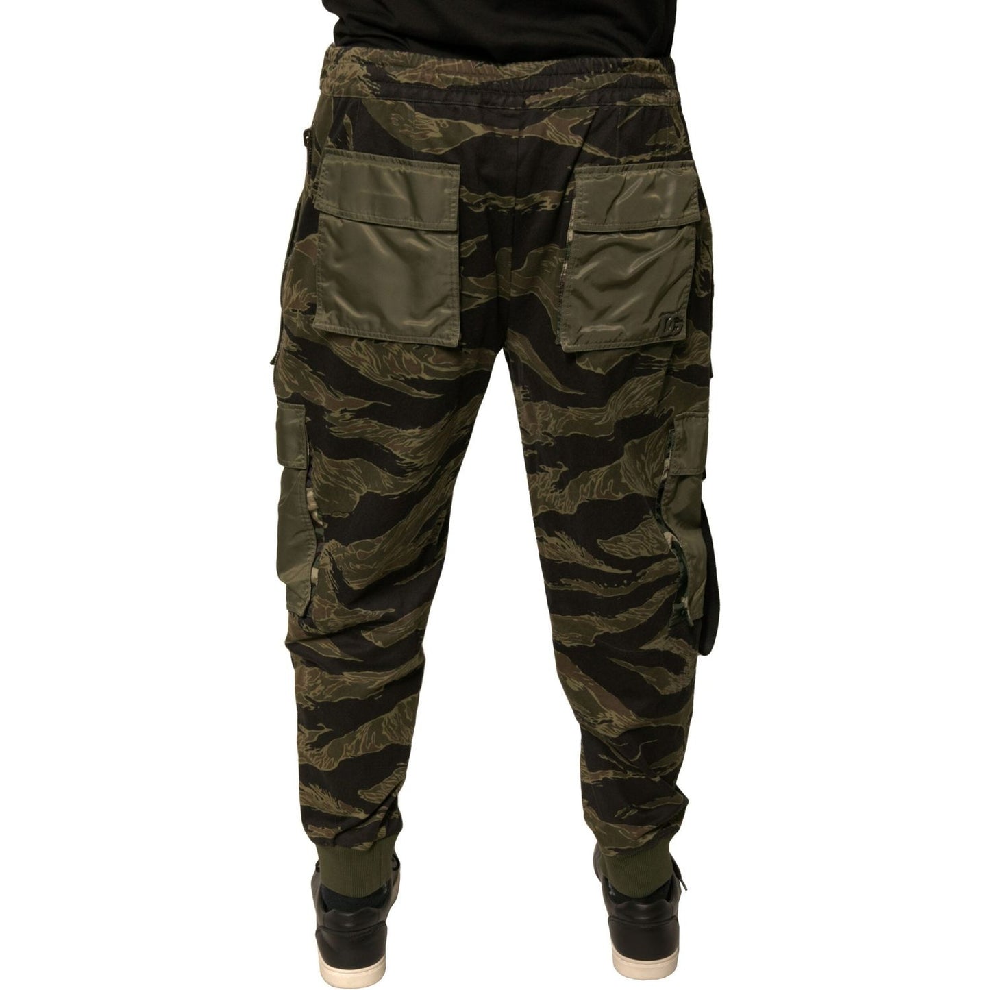 Dolce & Gabbana Green Cotton Jogger Cargo Pants PAN75694-50