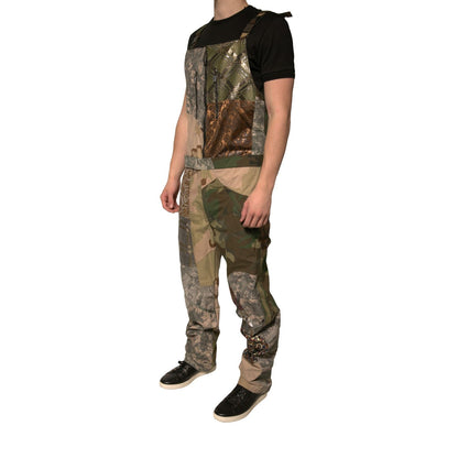 Dolce & Gabbana Multicolor Patchwork Camouflage Overall Pants Dolce & Gabbana