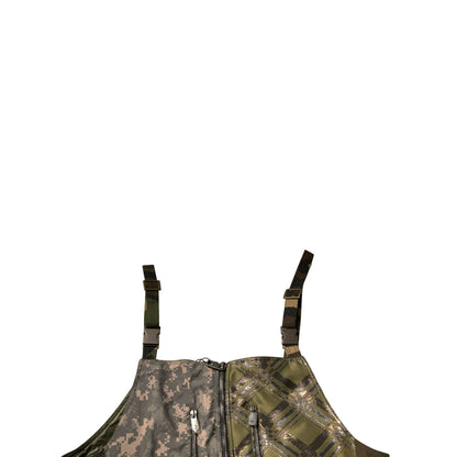 Dolce & Gabbana Multicolor Patchwork Camouflage Overall Pants Dolce & Gabbana