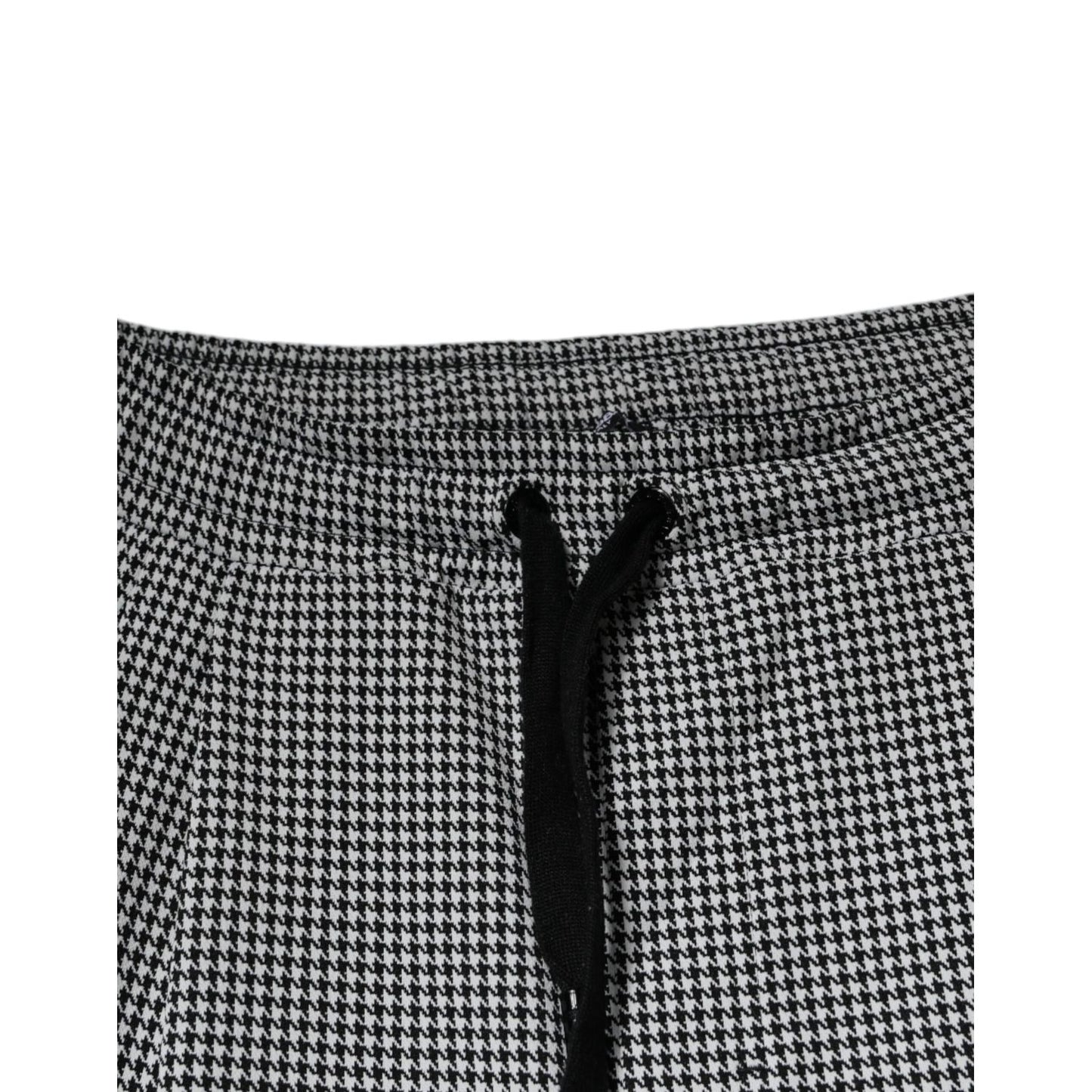 Dolce & Gabbana Black White Houndstooth Skinny Dress Pants Dolce & Gabbana