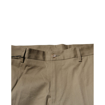 Dolce & Gabbana Brown Logo Men Casual Tapered Pants Dolce & Gabbana