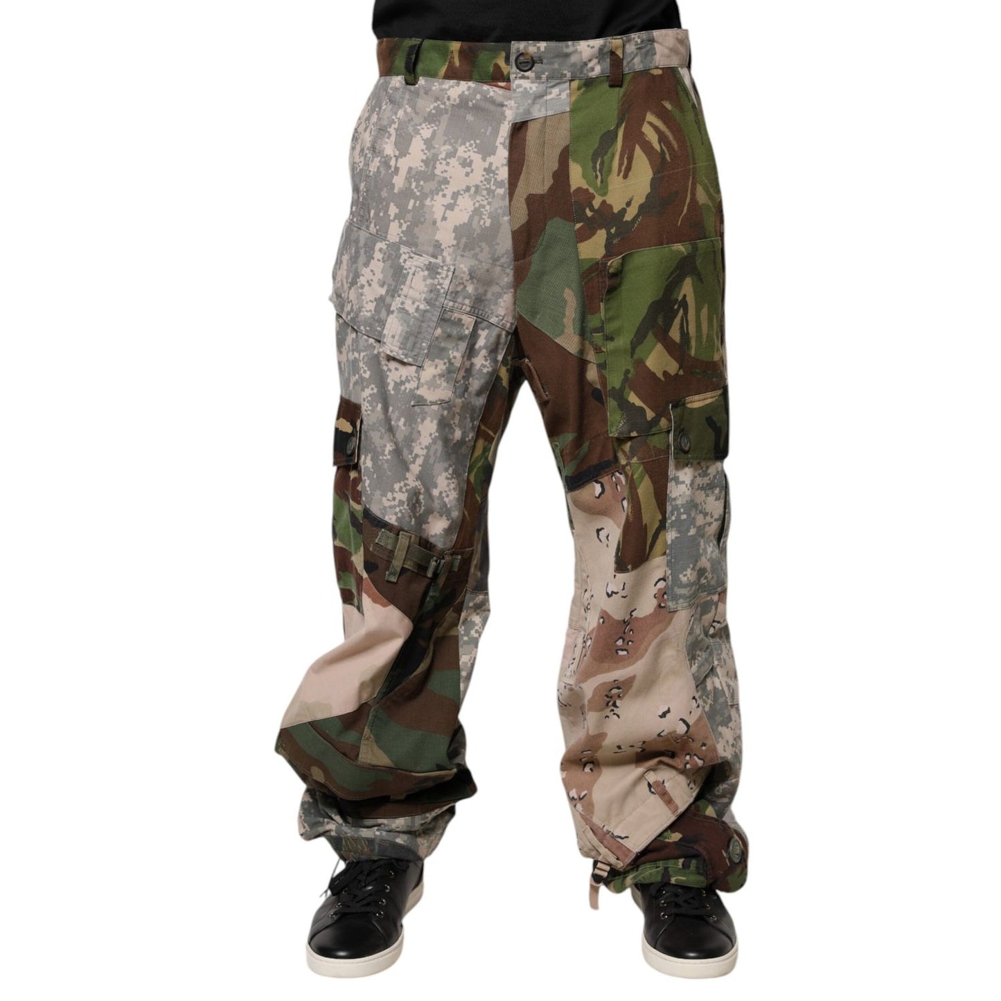 Dolce & Gabbana Multicolor Patchwork Camouflage Cargo Pants Dolce & Gabbana