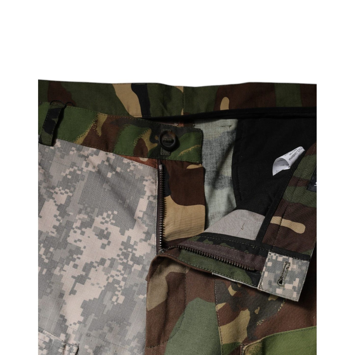 Dolce & Gabbana Multicolor Patchwork Camouflage Cargo Pants Dolce & Gabbana