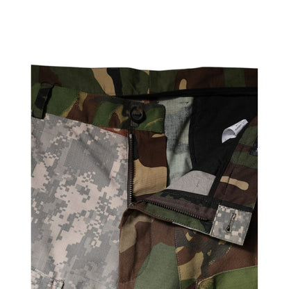 Dolce & Gabbana Multicolor Patchwork Camouflage Cargo Pants Dolce & Gabbana