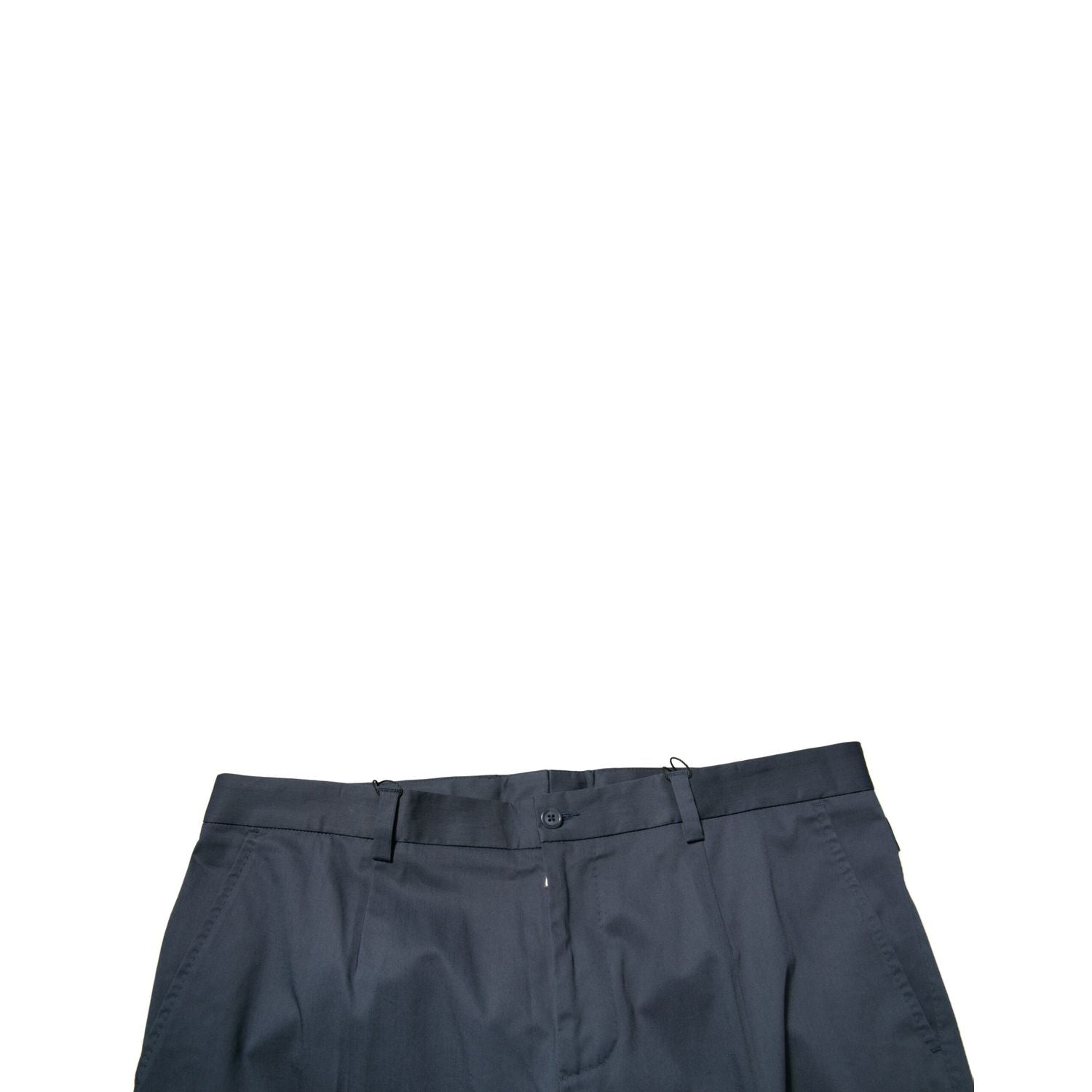 Dolce & Gabbana Dark Blue Cotton Stretch Skinny Men Dress Pants