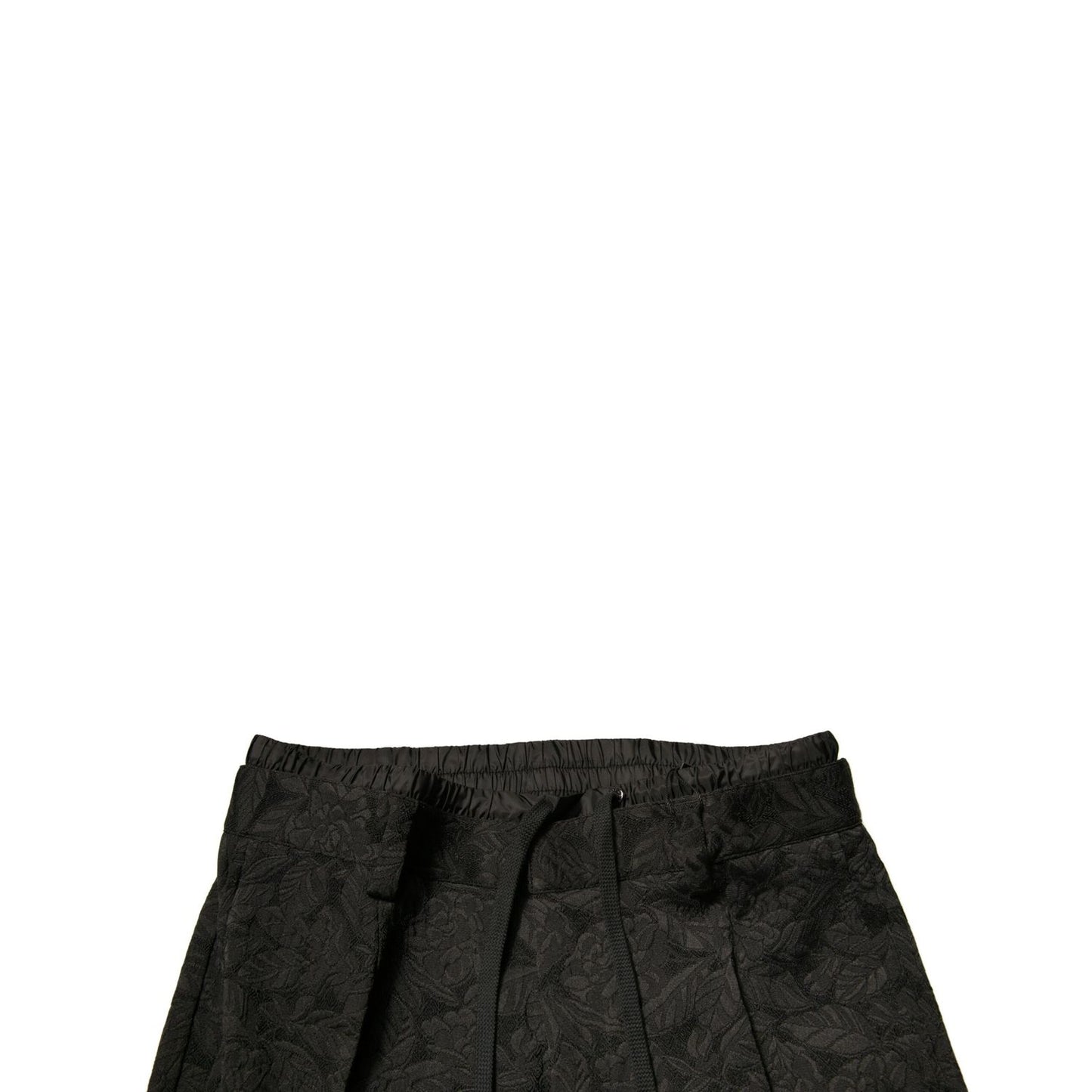 Dolce & Gabbana Black Brocade Polyester Skinny Men Dress Pants Dolce & Gabbana