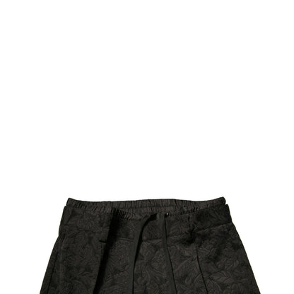 Dolce & Gabbana Black Brocade Polyester Skinny Men Dress Pants Dolce & Gabbana